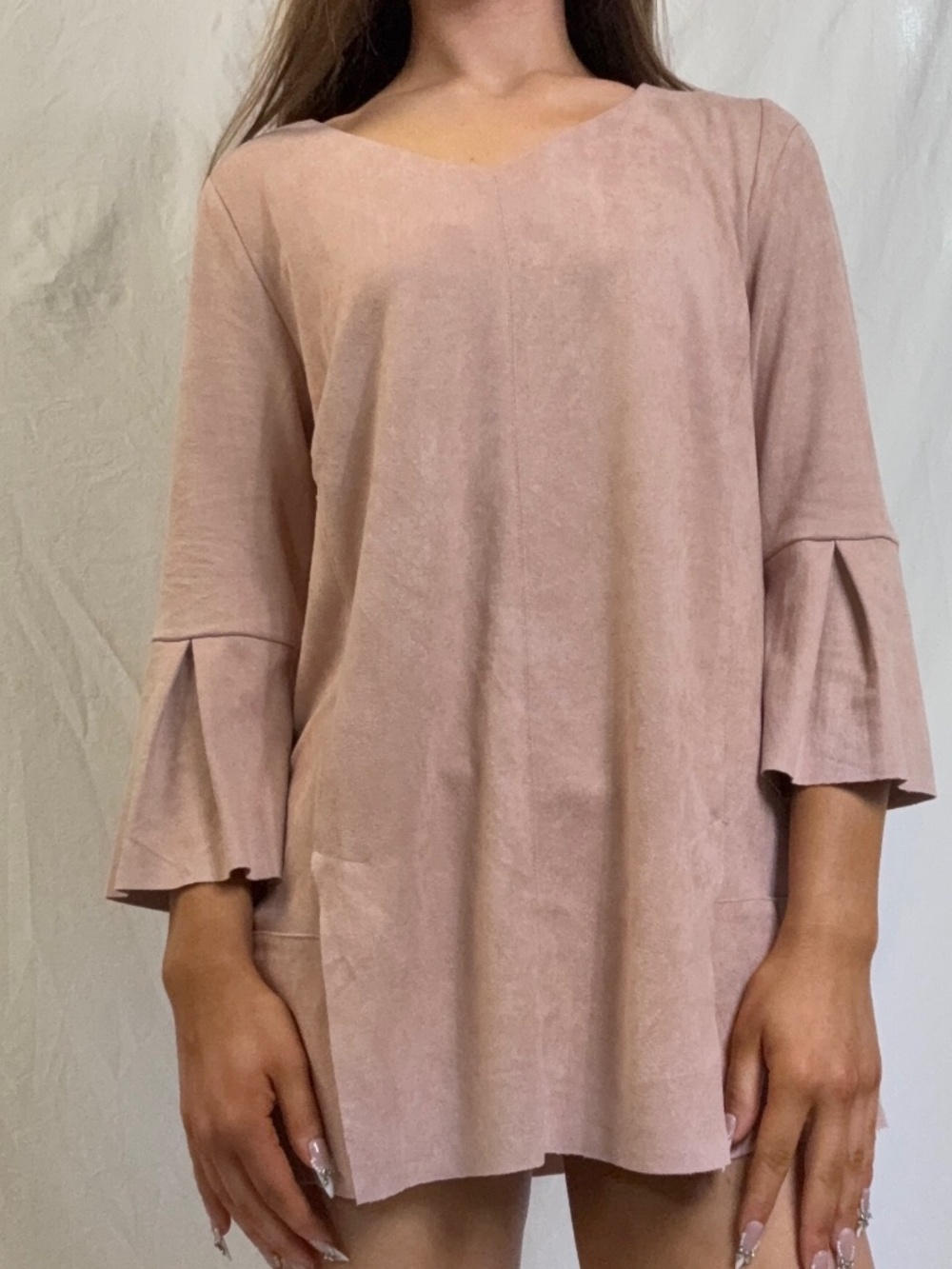 Soft surrounding pink mini dress